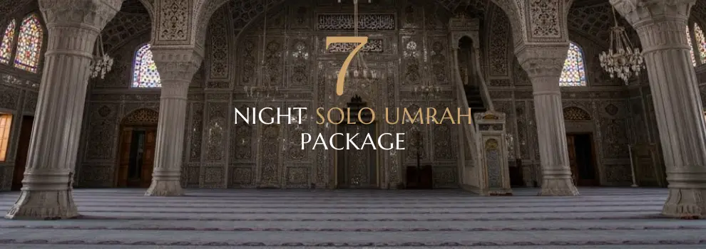 7 Nights Solo Umrah Package featuring premium comfort and stay at DoubleTree by Hilton Makkah.