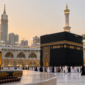 Pilgrims performing Umrah during Ramadan at Masjid al-Haram in Makkah